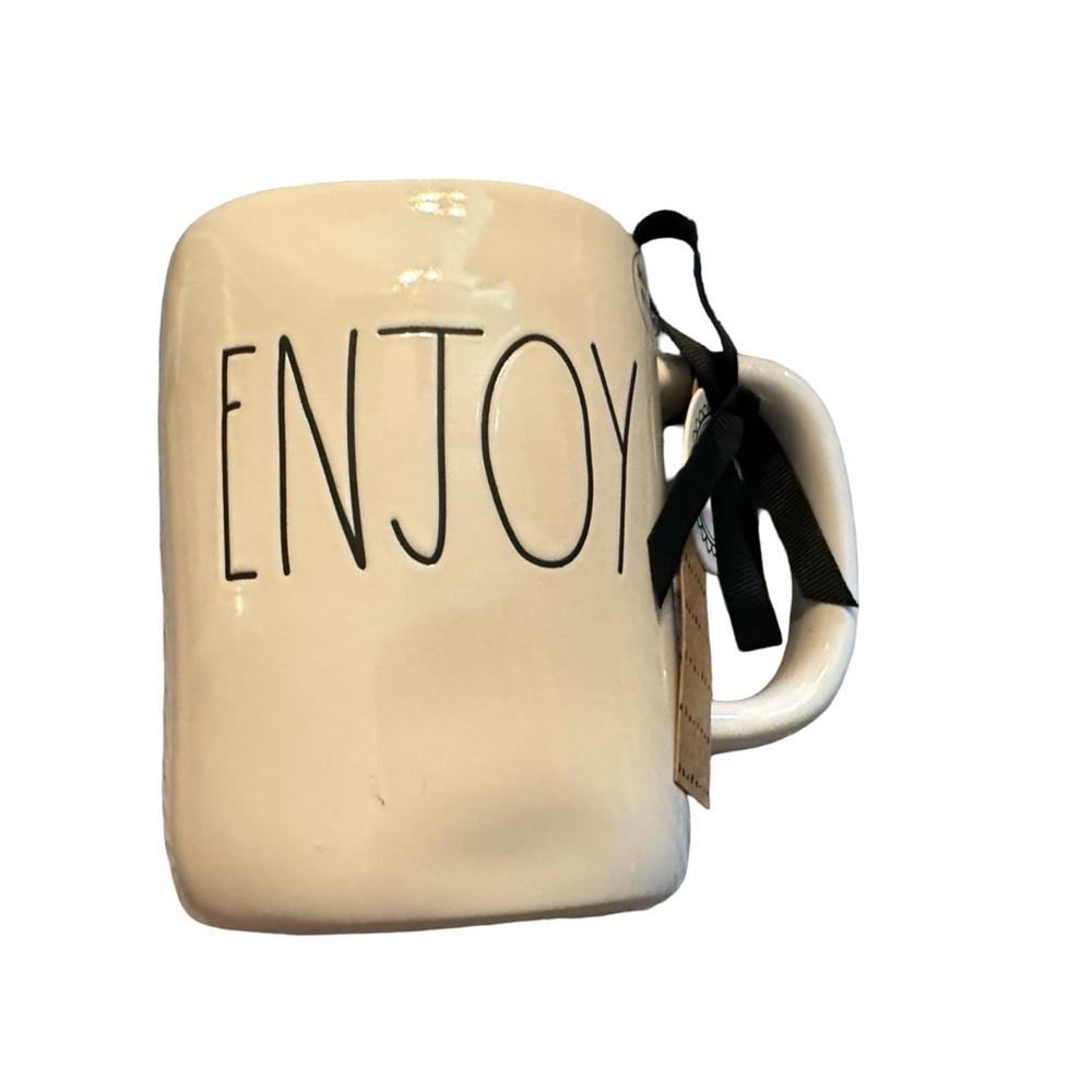 Rae Dunn Cream 'Enjoy' Mug NWT